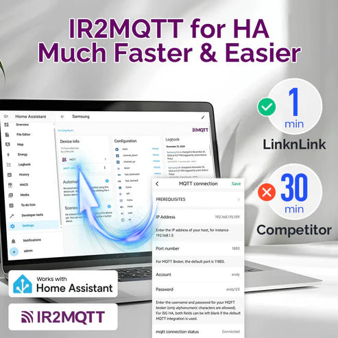 LinknLink eRemote HA – IR Blaster met MQTT voor Home Assistant