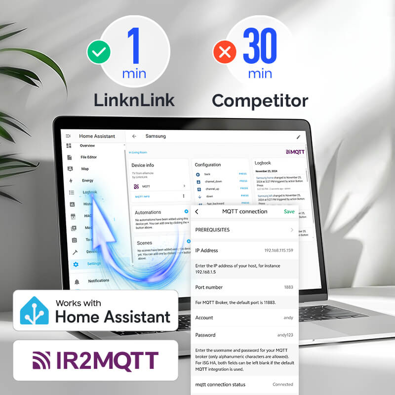 LinknLink eRemote HA – IR Blaster met MQTT voor Home Assistant