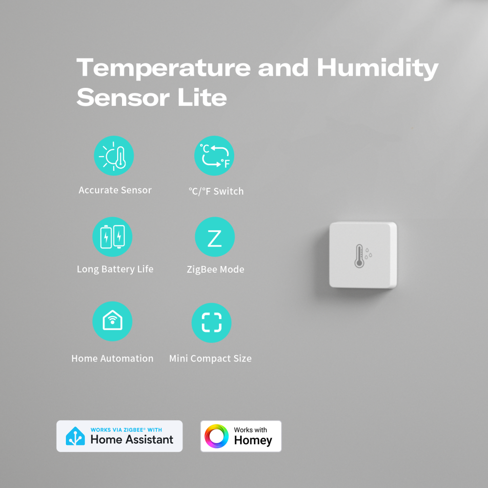 THIRDREALITY Temperature and Humidity Sensor Lite – Zigbee Climate Sensor