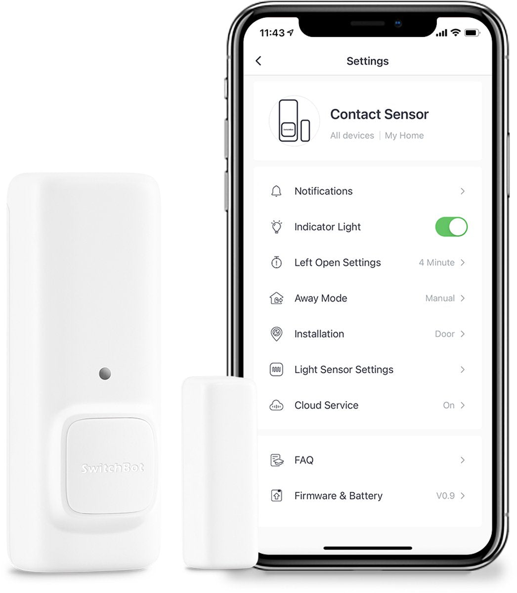 SwitchBot Contact Sensor | Door and Window Sensor with Motion Detection