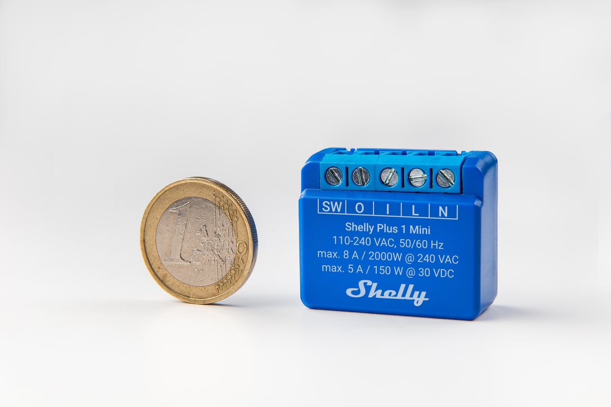 Shelly 1 Mini Gen3 | WiFi Smart Relay (1 Channel, 8A)