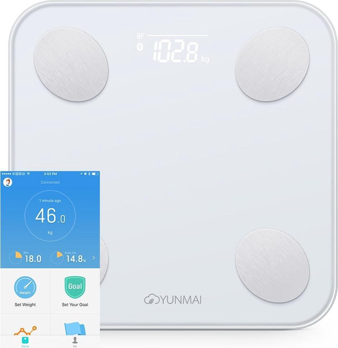 Rückholaktion: Yunmai Mini 2 Balance - Körperanalysewaage - Weiß