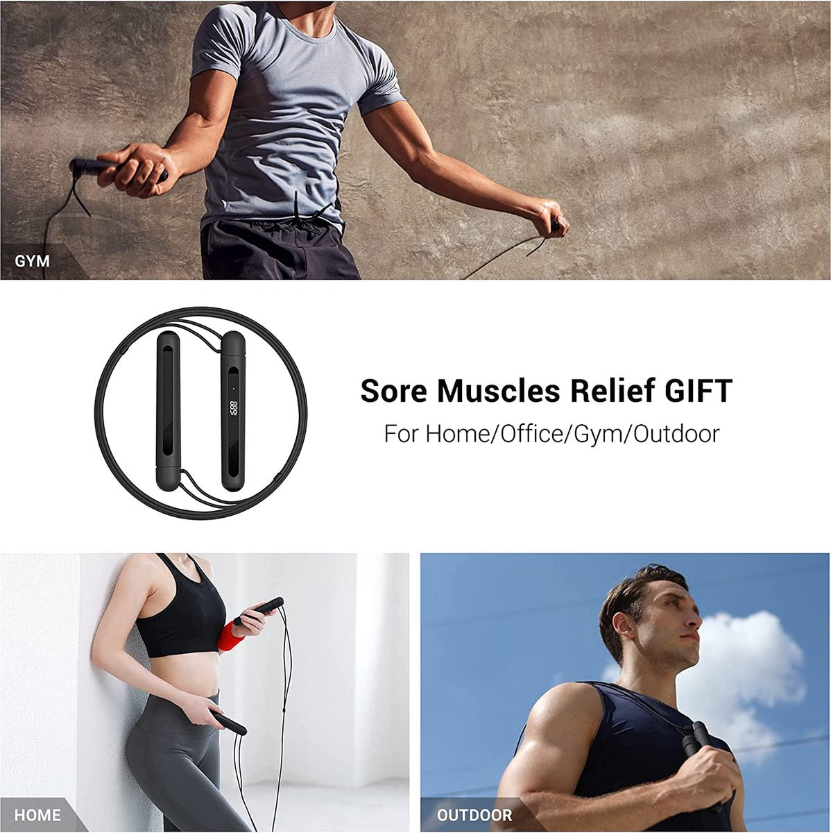 Yunmai Smart Rope | Smart Skipping Rope with App & Counter