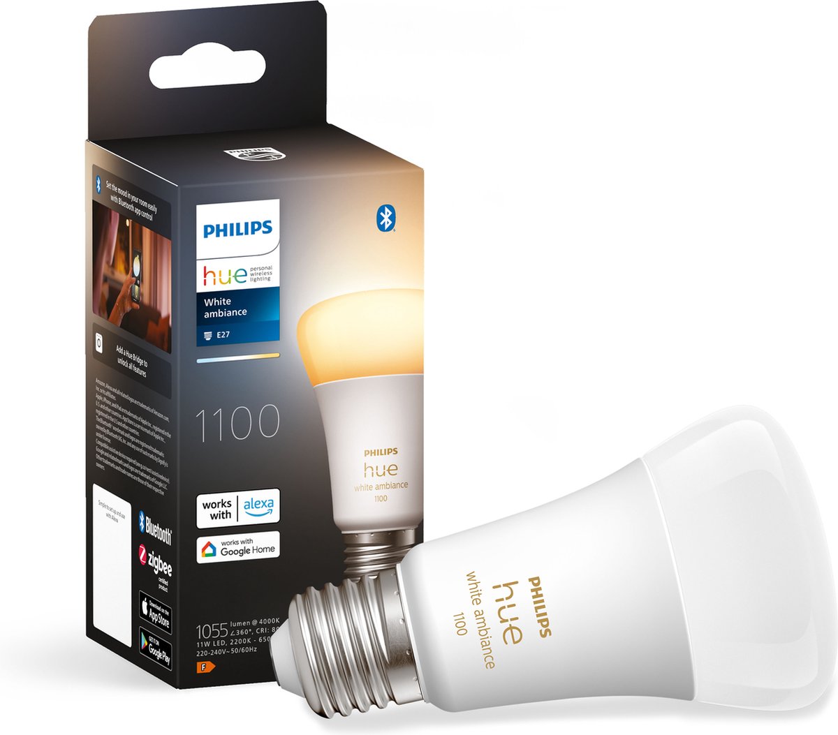 Philips Hue White Ambiance E27 - 1100 Lumen Bluetooth (1-pack)