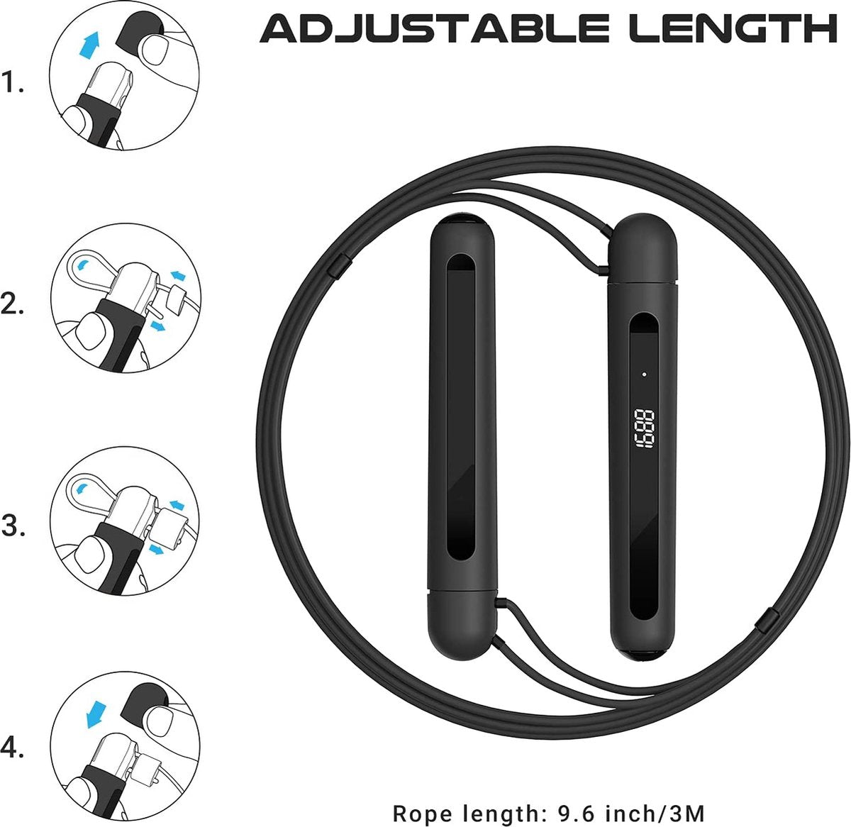 Yunmai Smart Rope | Smart Skipping Rope with App & Counter