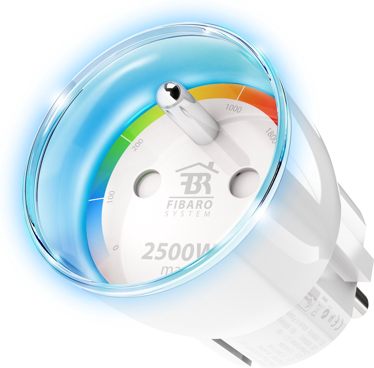 FIBARO Wall Plug | Z-Wave | mit Strommessung | Typ E (BE & FR)