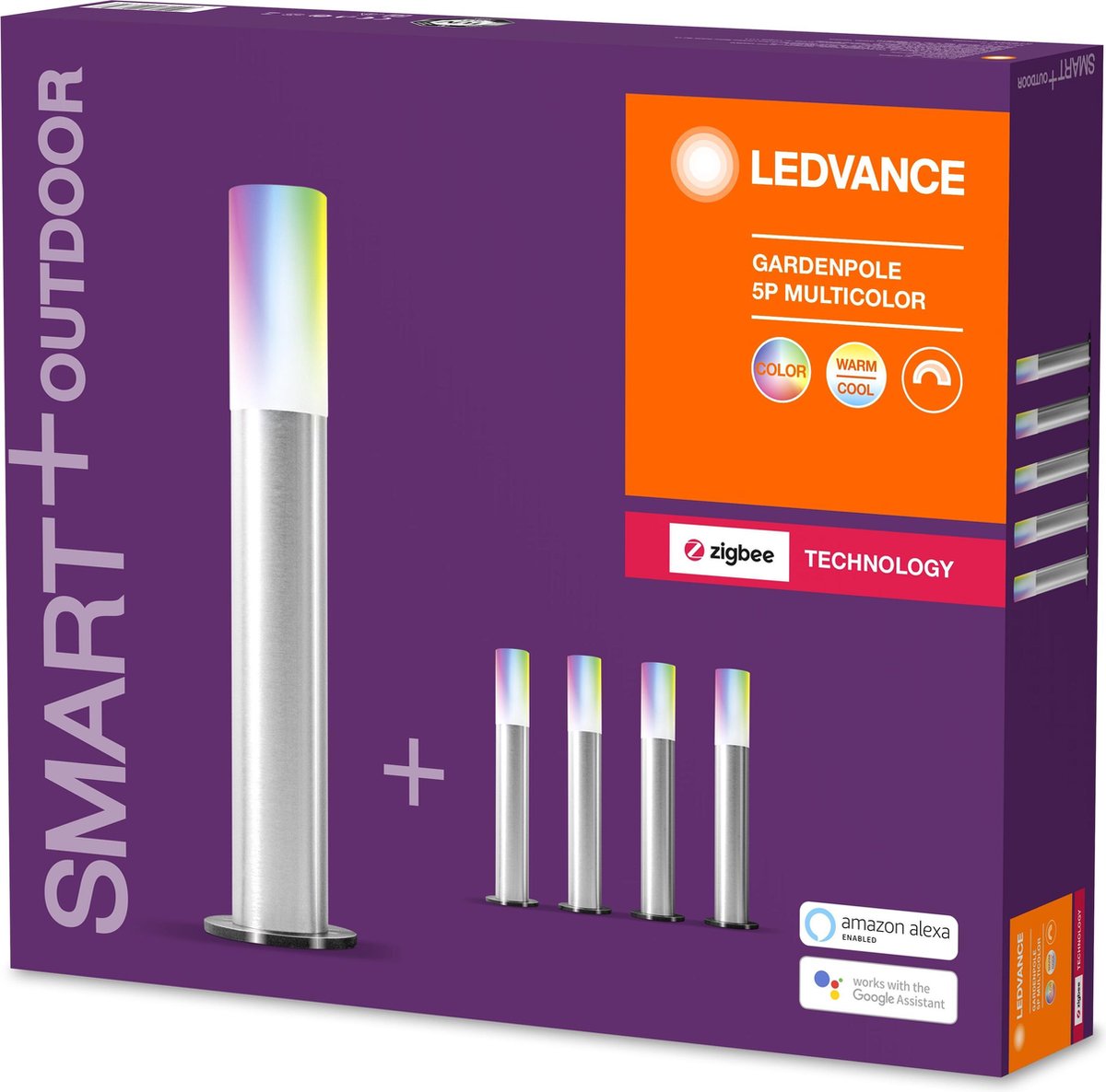 LEDVANCE SMART+ Gardenpole LED RGBW | Zigbee | Basis Set 5 stuks