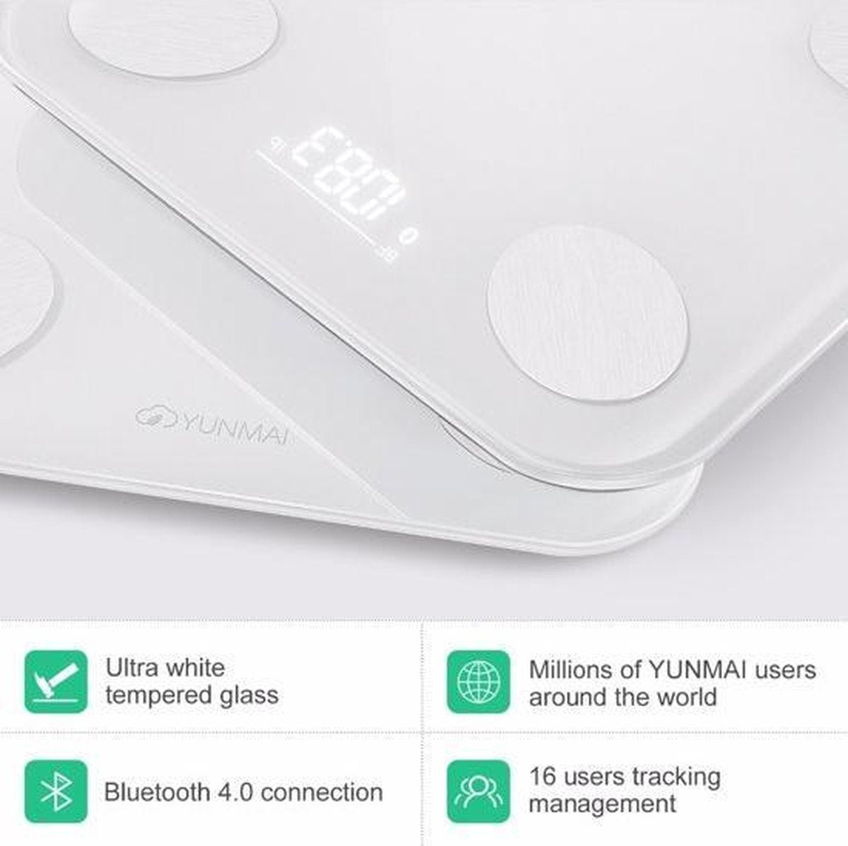 Rückholaktion: Yunmai Mini 2 Balance - Körperanalysewaage - Weiß