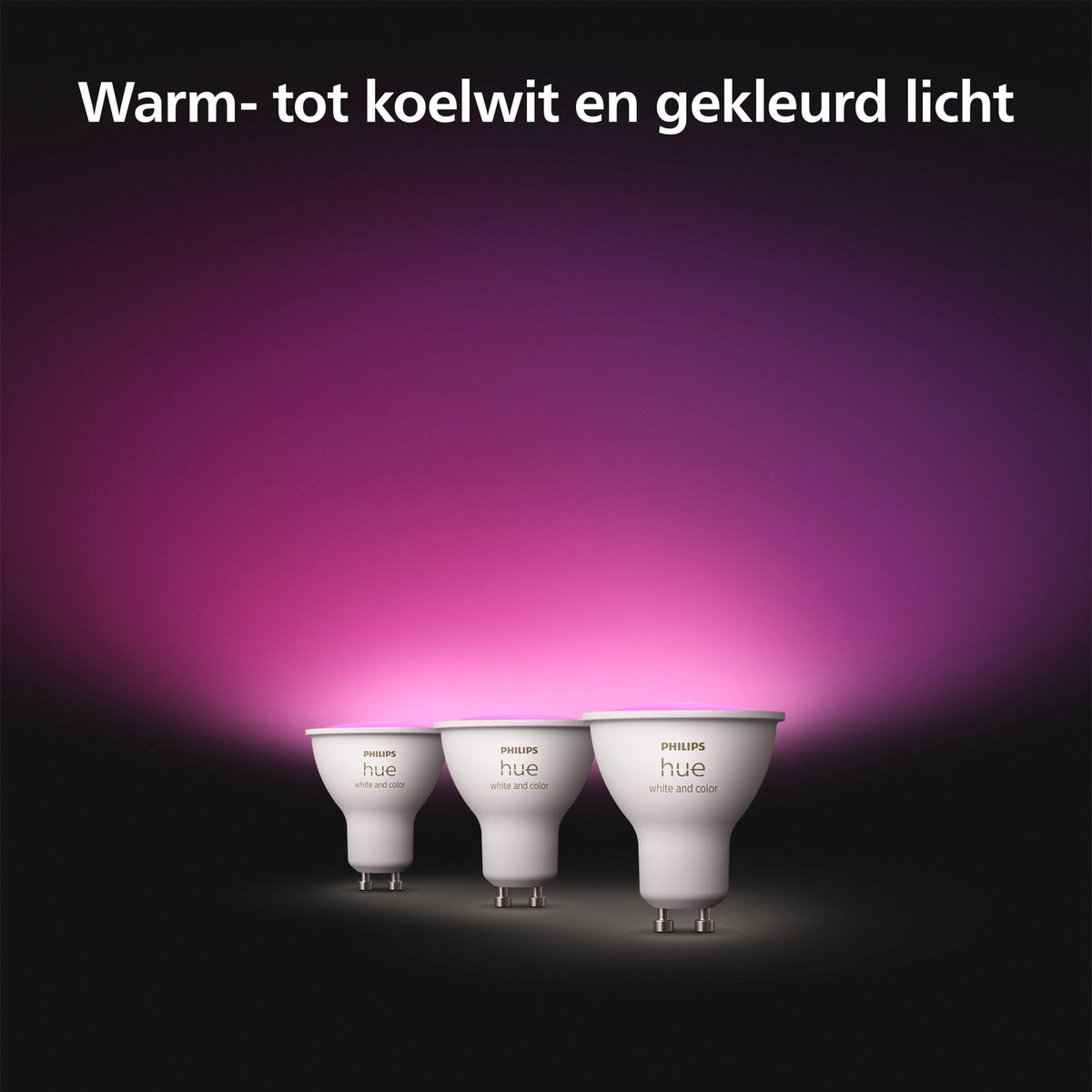 Philips Hue White and Color Ambiance GU10 - 400 Lumen Bluetooth (3-pack)