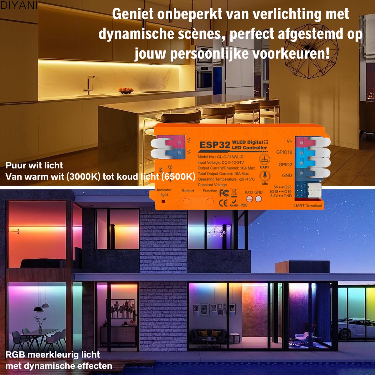 DIYANI | ESP32 WLED Controller