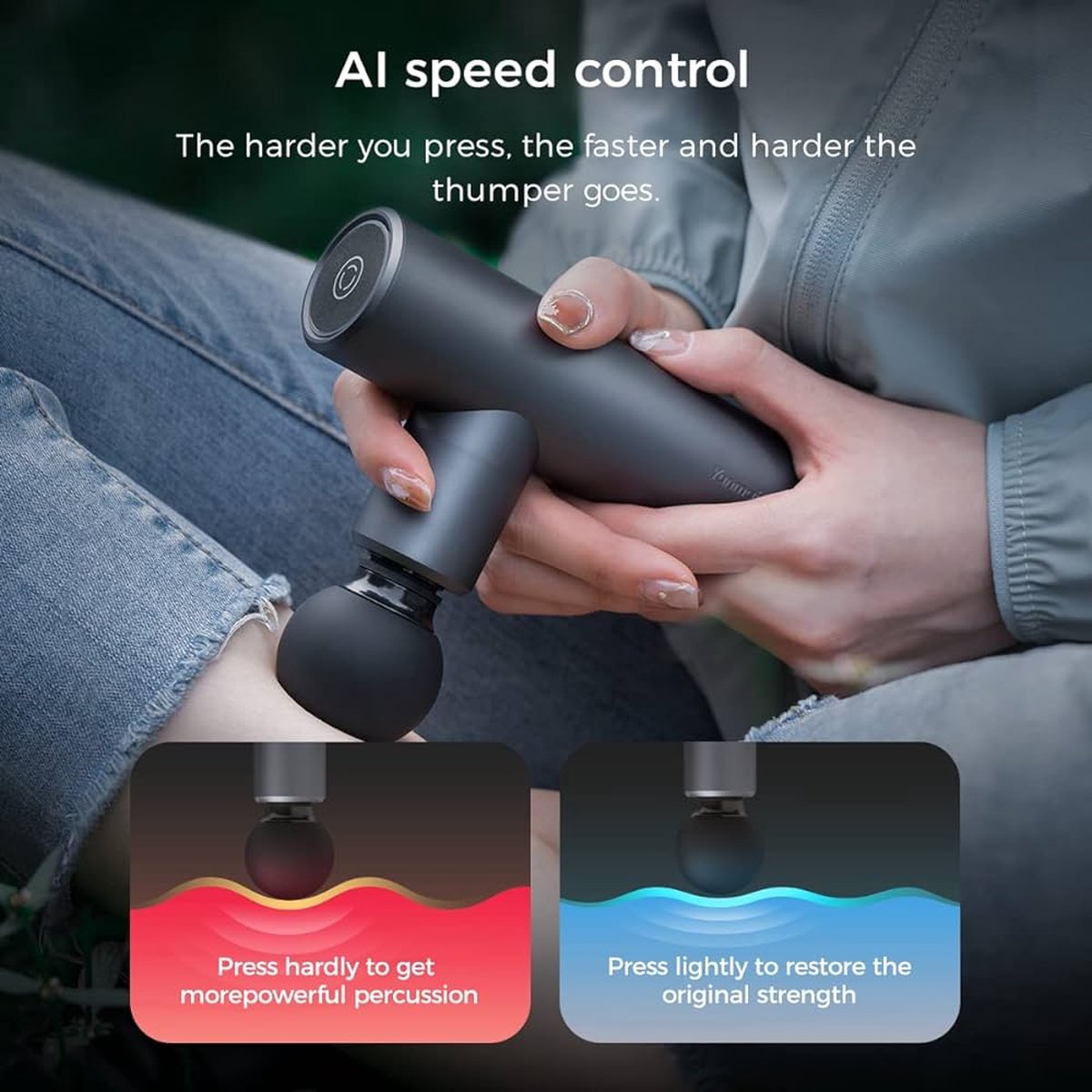 Yunmai Mini Magic Touch Massage Gun – Compact, Quiet & 66 Days Battery Life