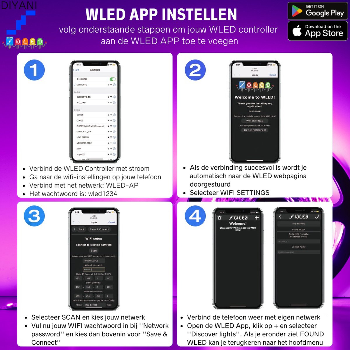 DIYANI | ESP32 WLED Controller