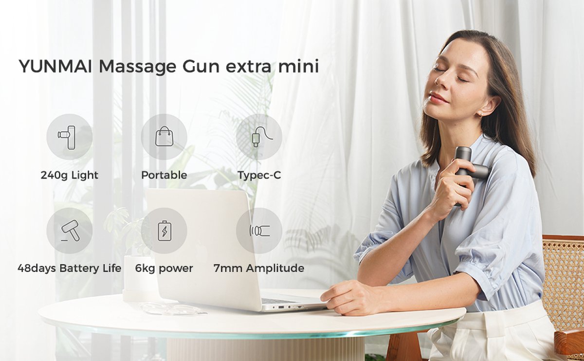 Yunmai Premium Massage Gun Extra Mini - Ultra-compact & Powerful