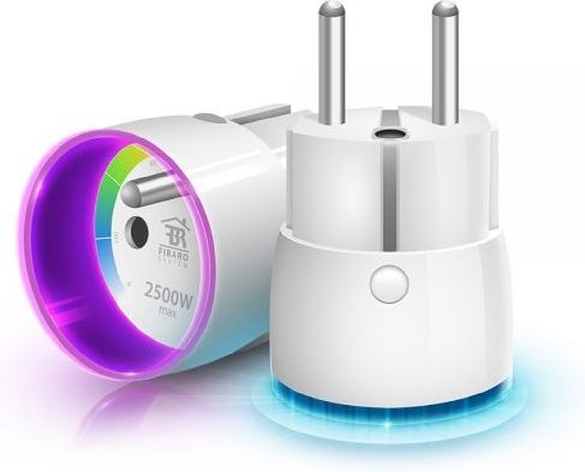 FIBARO Wall Plug | Z-Wave | mit Strommessung | Typ E (BE & FR)