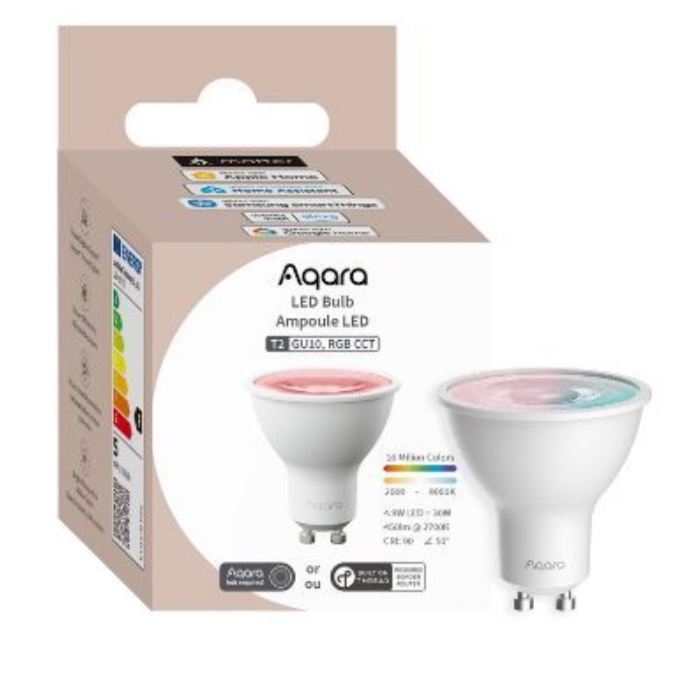 Aqara LED Spot T2 | GU10 | RGB CCT | 2000-9000K | 450 lumen | 4.9W