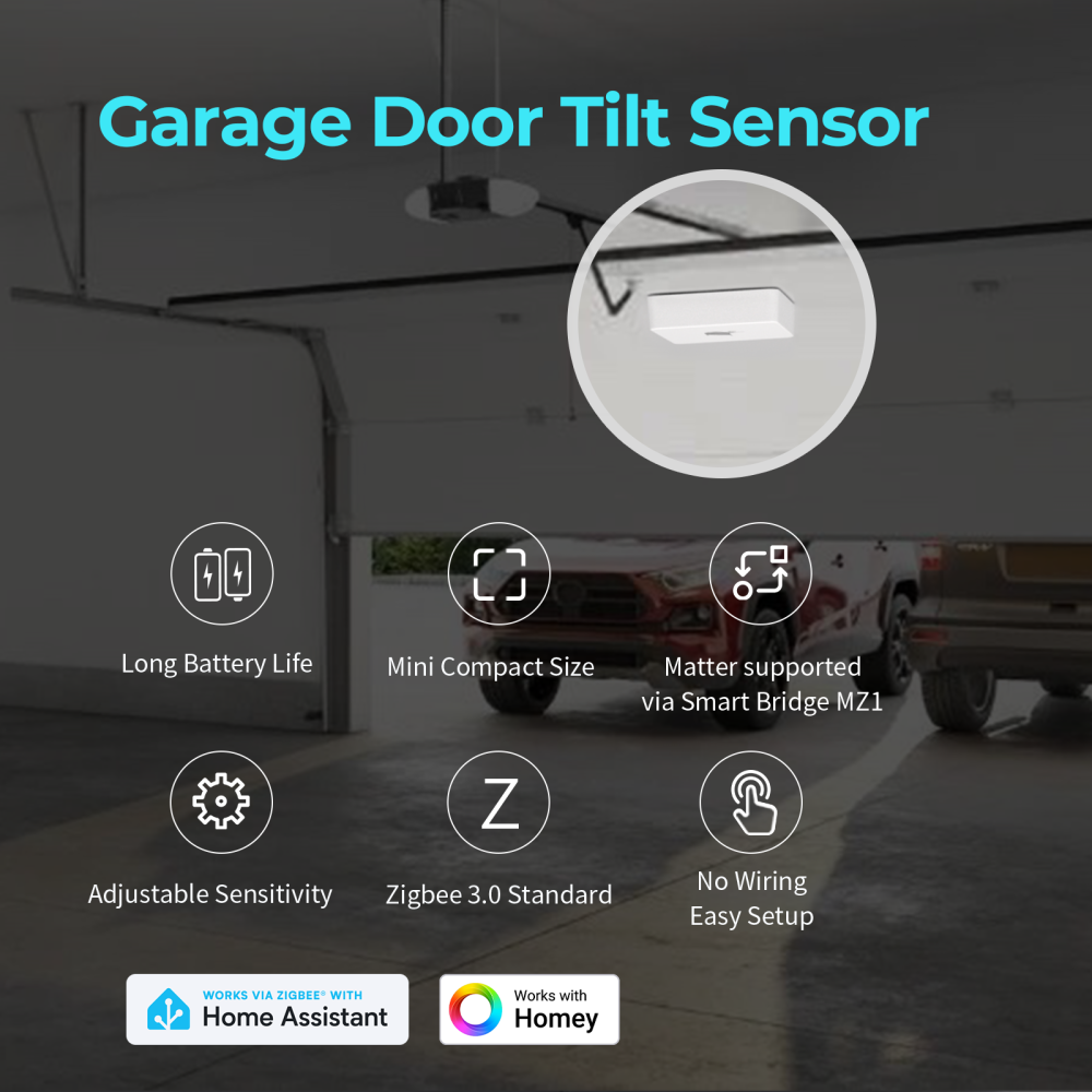 THIRDREALITY Smart Garage Door Tilt Sensor – Zigbee Tilt Sensor