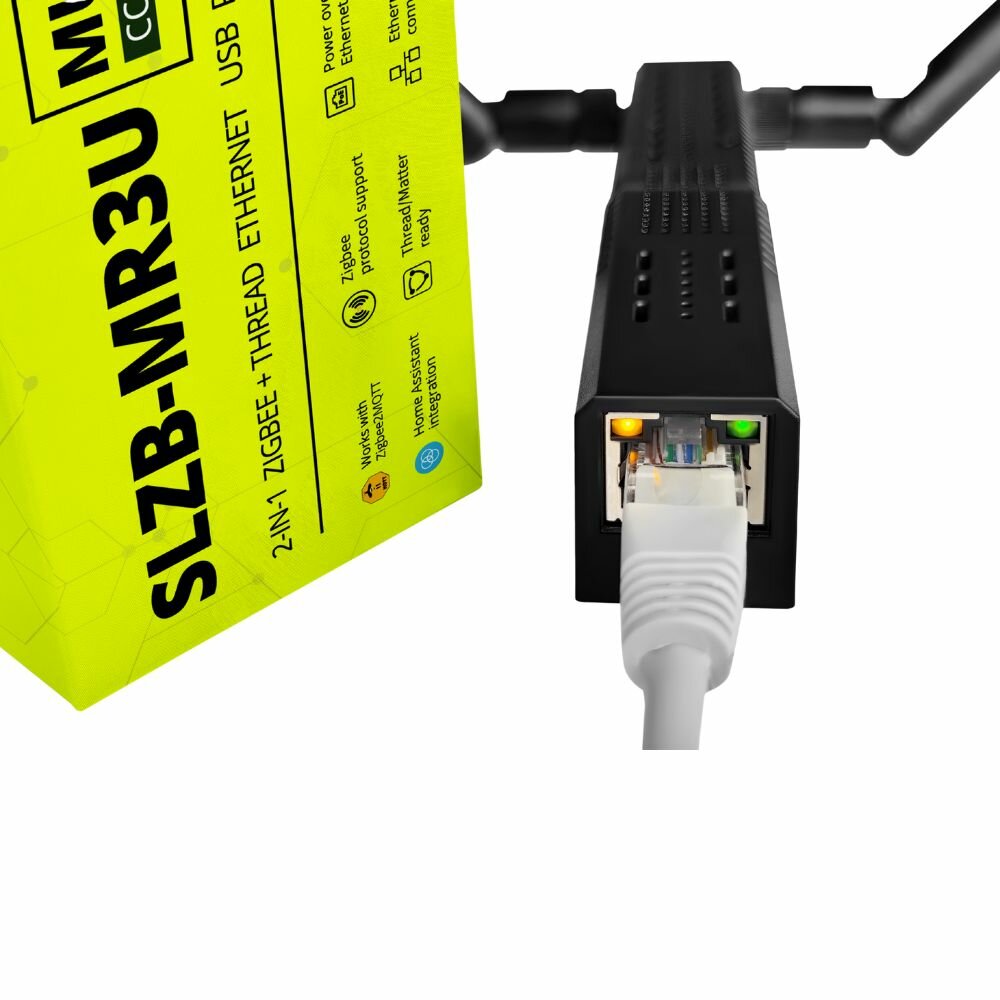 SMLIGHT SLZB-MR3U | Multi-Radio Zigbee 3.0 & Thread Ethernet PoE Coordinator
