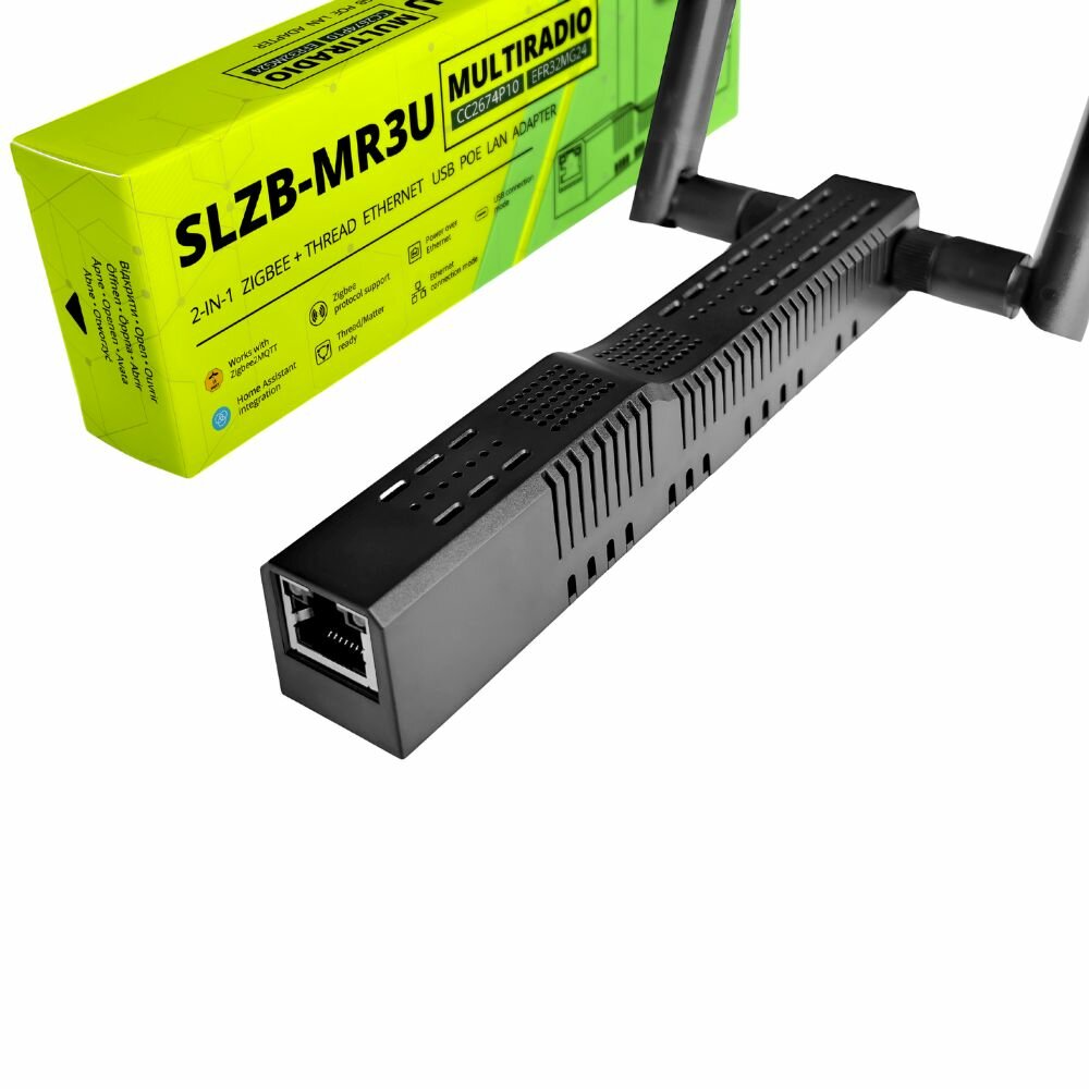 SMLIGHT SLZB-MR3U | Multi-Radio Zigbee 3.0 & Thread Ethernet PoE Coordinator