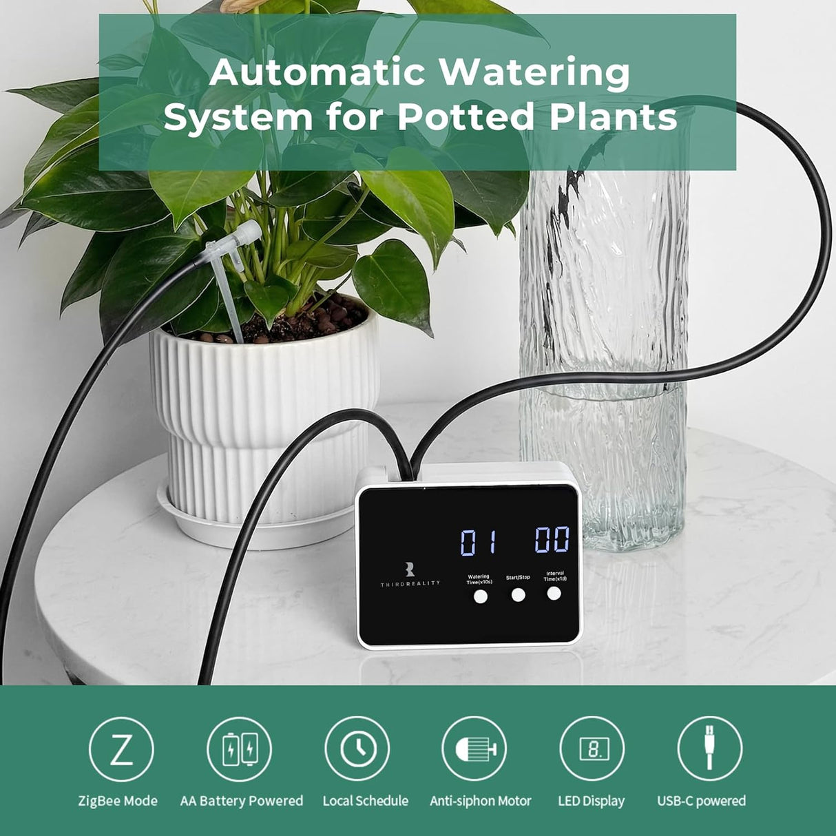 THIRDREALITY Smart Watering Kit PRO - Automatisch Bewatering Potplanten