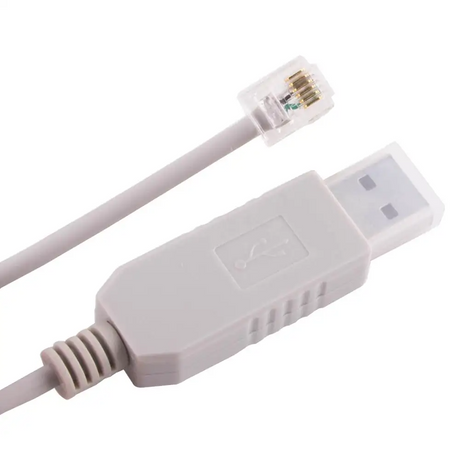 Ingezoomd op de USB- en P1 aansluiting