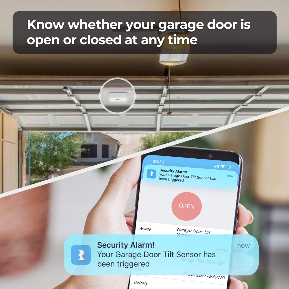 THIRDREALITY Smart Garage Door Tilt Sensor – Zigbee Tilt Sensor