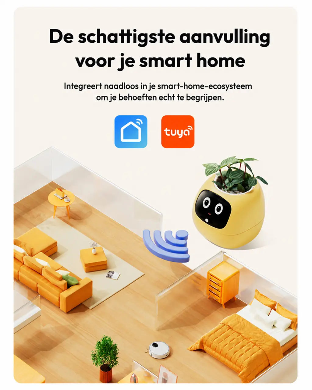 Plantsio Ivy Gen 2 – Interactieve Slimme Bloempot met 9 Sensoren