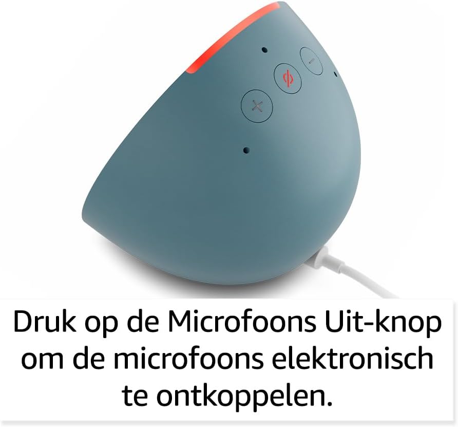 Amazon Echo Pop | Fullsound compacte smartspeaker met wifi, bluetooth en Alexa (spreekt Nederlands) | Antraciet