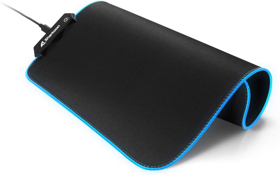 Sharkoon 1337 RGB V2 Gaming Mat Game-muismat Zwart