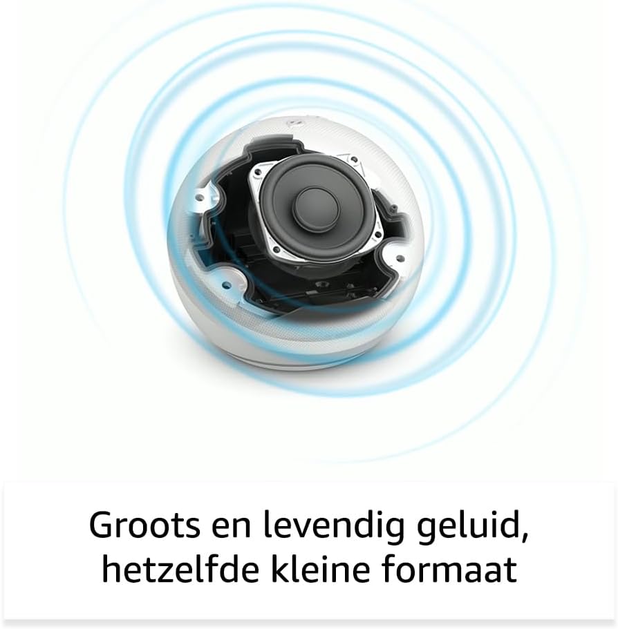 Amazon Echo Dot (5e generatie, 2022 release | Imposant geluid | Smartspeaker met wifi, bluetooth en Alexa (spreekt Nederlands) | Antraciet