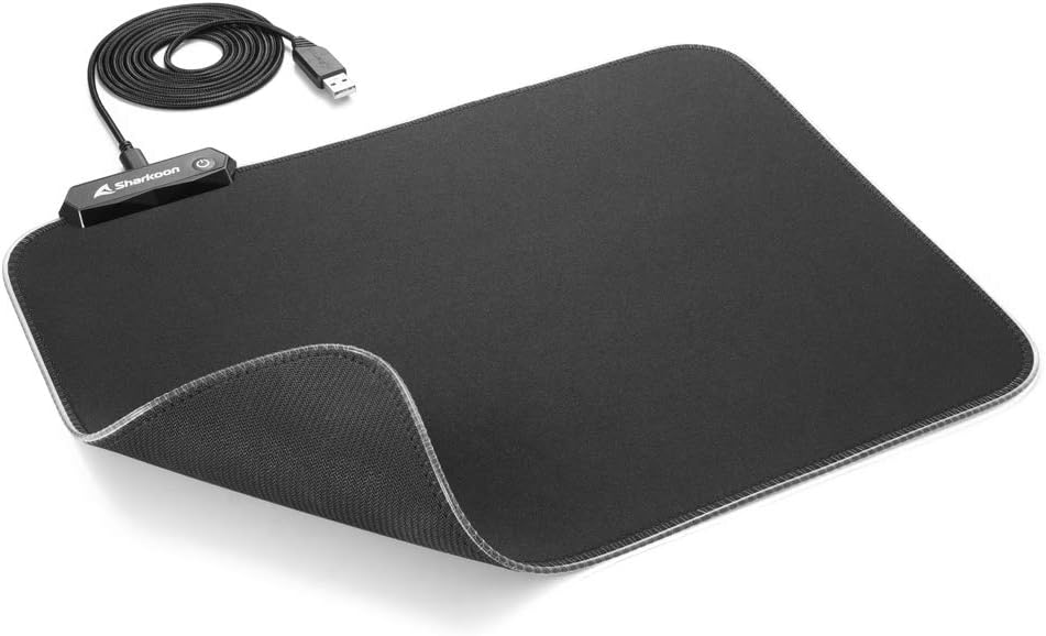 Sharkoon 1337 RGB V2 Gaming Mat Game-muismat Zwart