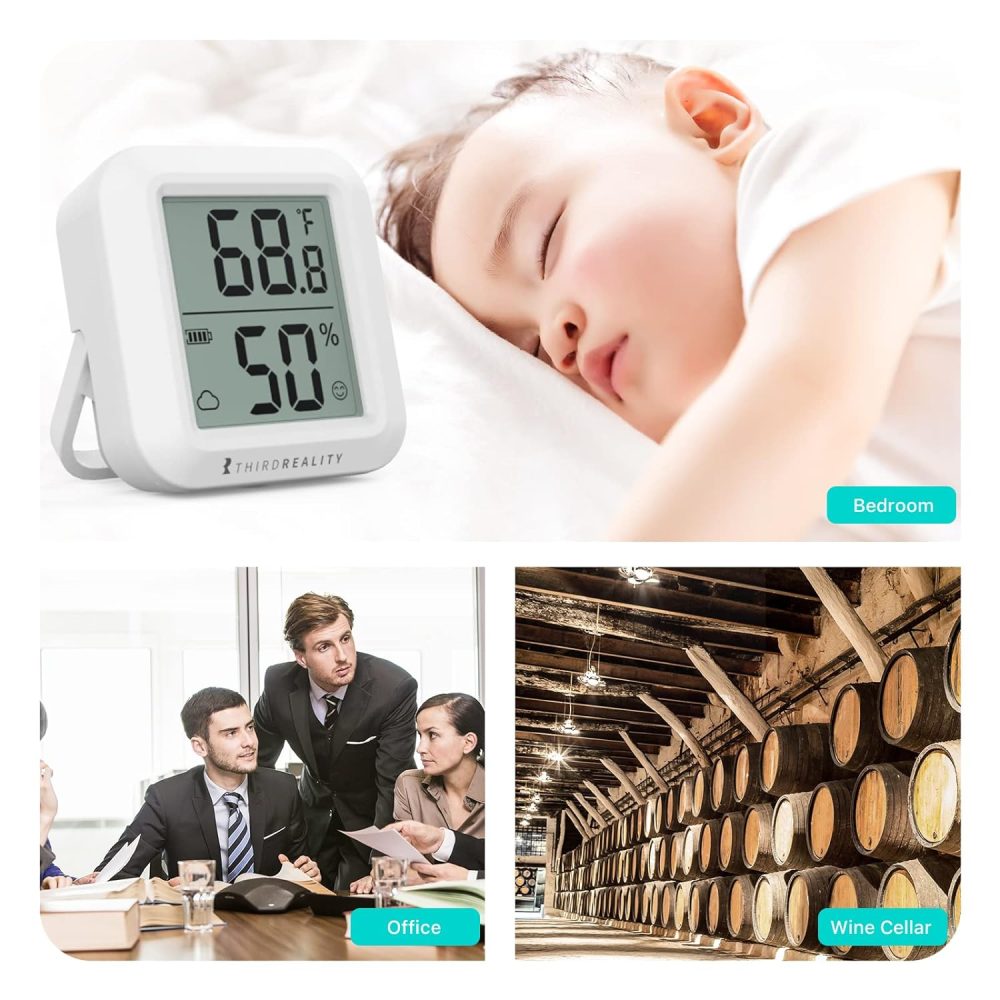THIRDREALITY Temperature and Humidity Sensor with LCD Display – Zigbee