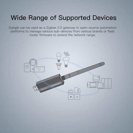 SONOFF ZigBee 3.0 USB Dongle Plus, TI CC2652P Coördinator, Universele USB ZigBee Hub, ZigBee Gateway voor Google Home