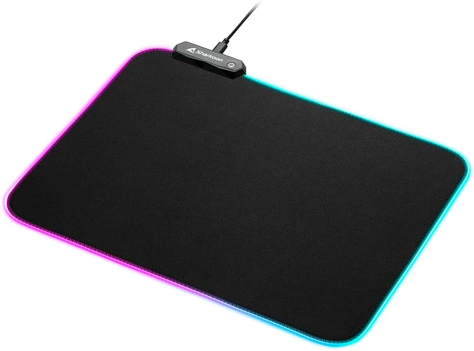 Sharkoon 1337 RGB V2 Gaming Mat Game-muismat Zwart