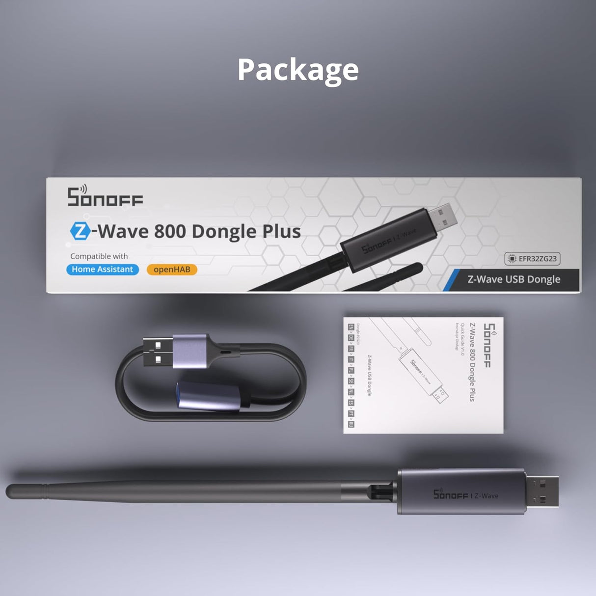 SONOFF Dongle-PZG23 – Z-Wave 800 USB Coördinator