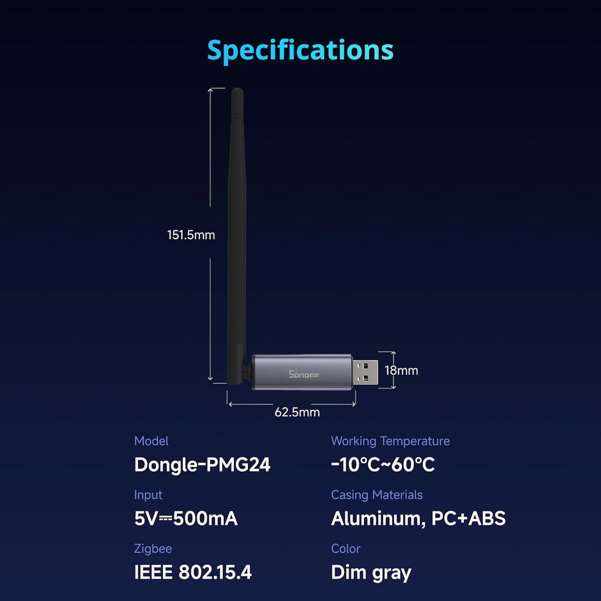 SONOFF Dongle Plus MG24 – Zigbee & Thread USB Coördinator