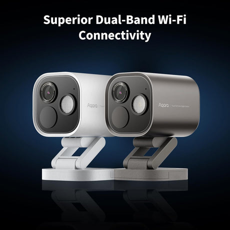 Aqara 4MP Camerahub G5 Pro WIFI, Echte Kleur Nachtzicht Beveiligcamera Buiten, 2,4/5Ghz WiFi, HomeKit Beveiligvideo, Thread-Grens Router, Lokale Detectie, Thread/Zigbee, Steunt Alexa, Google (Grijs)
