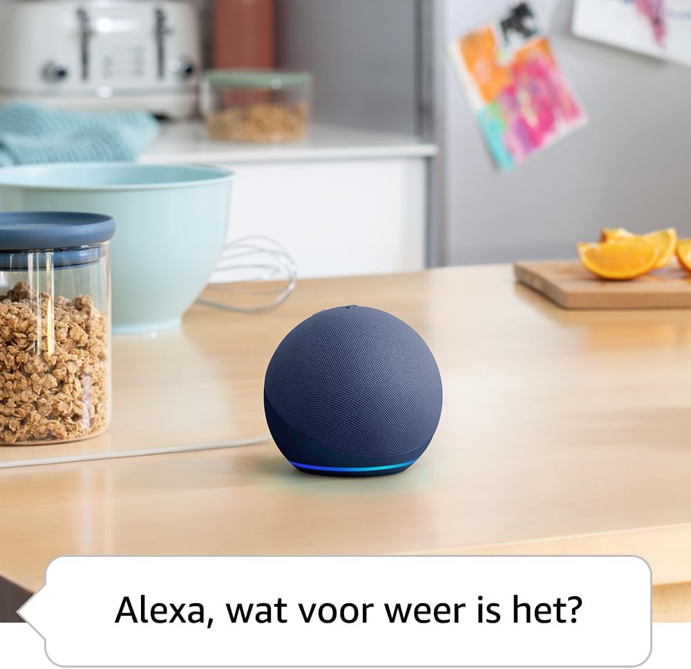 Amazon Echo Dot (5e generatie, 2022 release | Imposant geluid | Smartspeaker met wifi, bluetooth en Alexa (spreekt Nederlands) | Antraciet