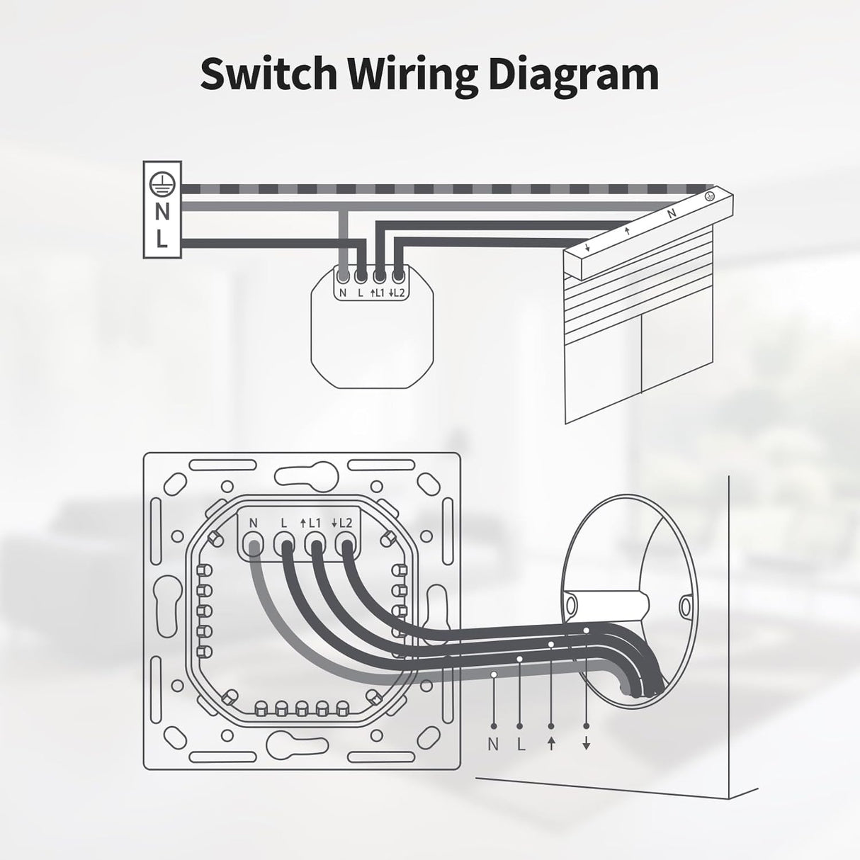 Aqara Shutter Switch H2 Kit – Slimme Rolluikschakelaar | EU