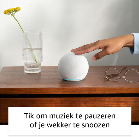 Amazon Echo Dot (5e generatie, 2022 release | Imposant geluid | Smartspeaker met wifi, bluetooth en Alexa (spreekt Nederlands) | Antraciet
