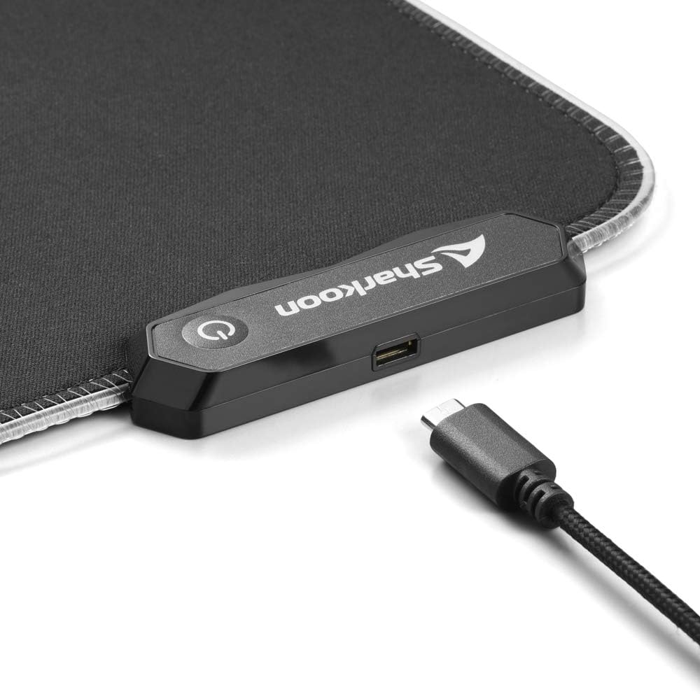 Sharkoon 1337 RGB V2 Gaming Mat Game-muismat Zwart