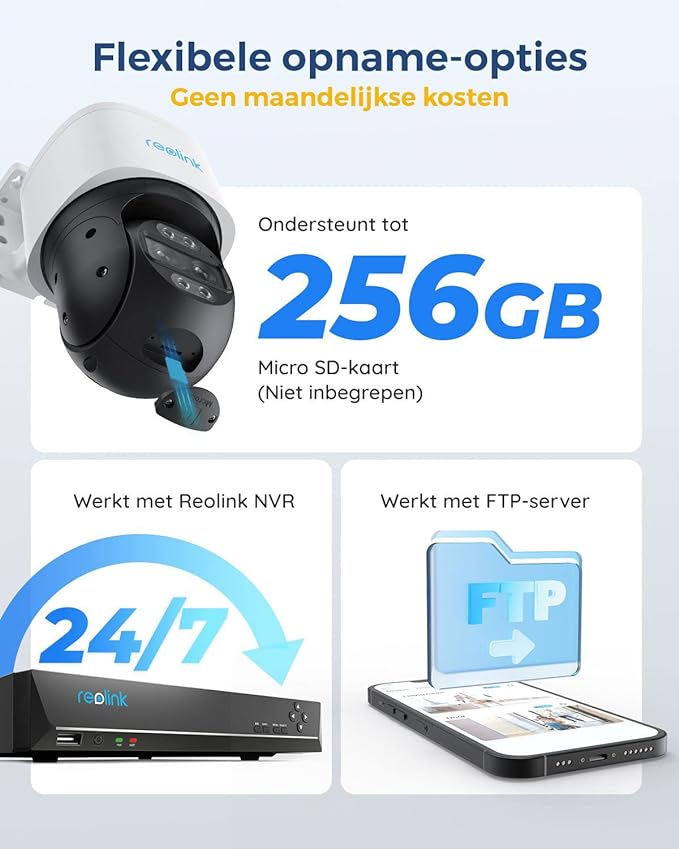 Reolink TrackMix PoE 4K Dual-Lens PTZ Camera met Motion Tracking