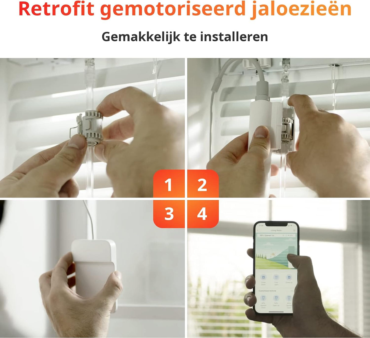 SwitchBot Blind Tilt met Zonnepaneel | Automatische Jaloeziebediening
