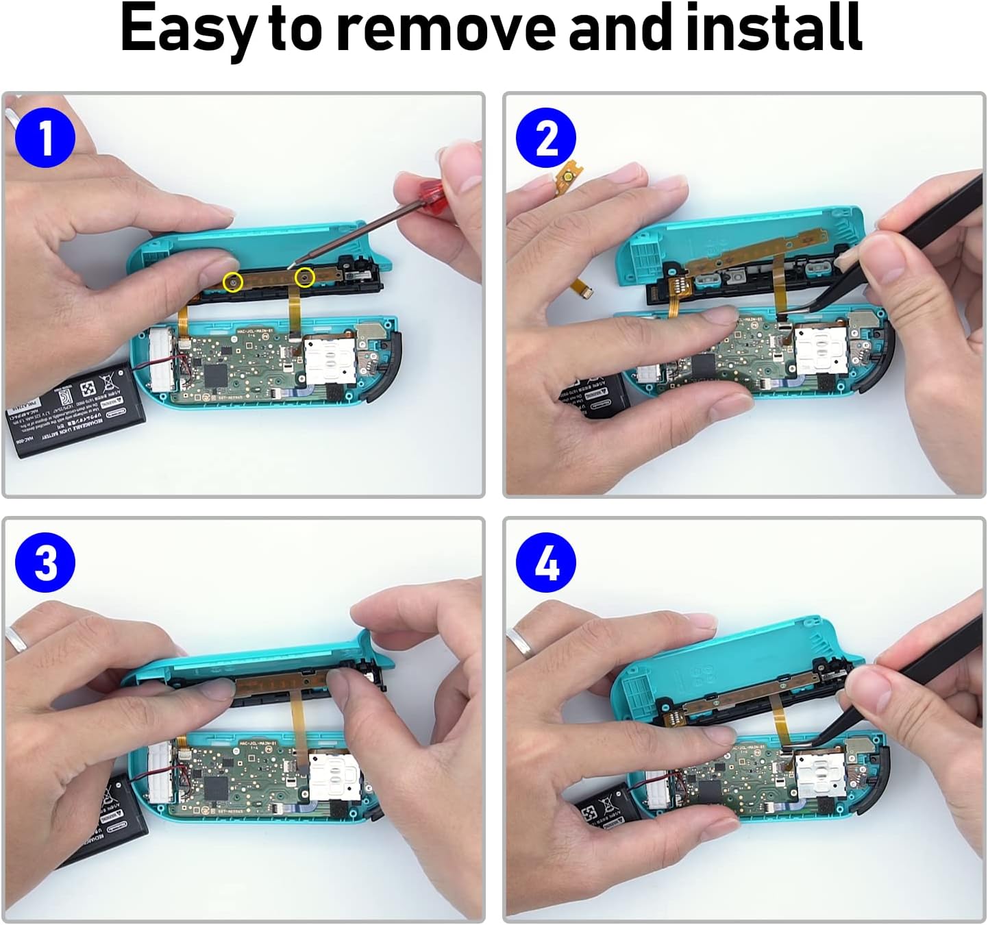 Nintendo Switch Joycon | Original SL/SR/L/ZL/ZR Flex-Flachbandkabel mit Taste