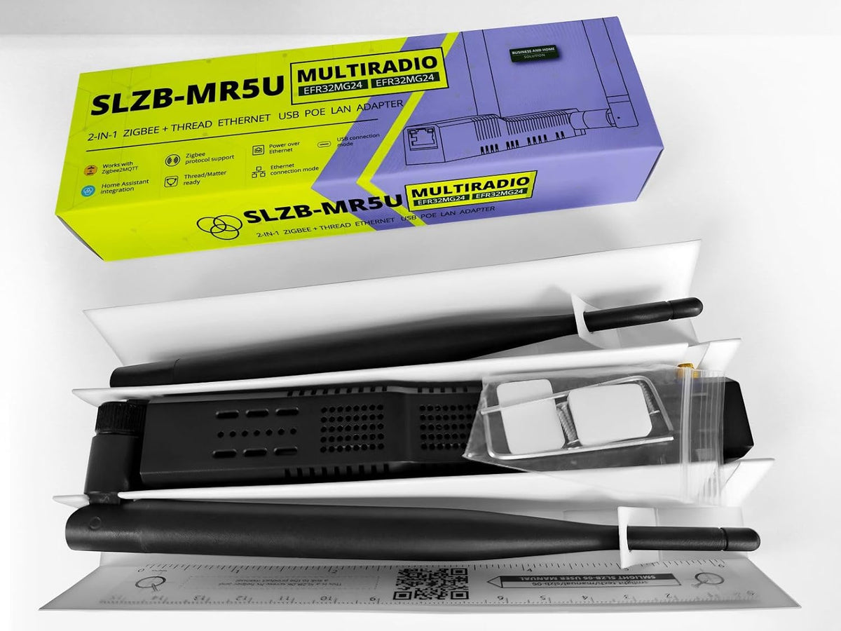 SMLIGHT SLZB-MR5U | Dual EFR32MG24 Multi-Radio Zigbee 3.0 & Thread Coördinator
