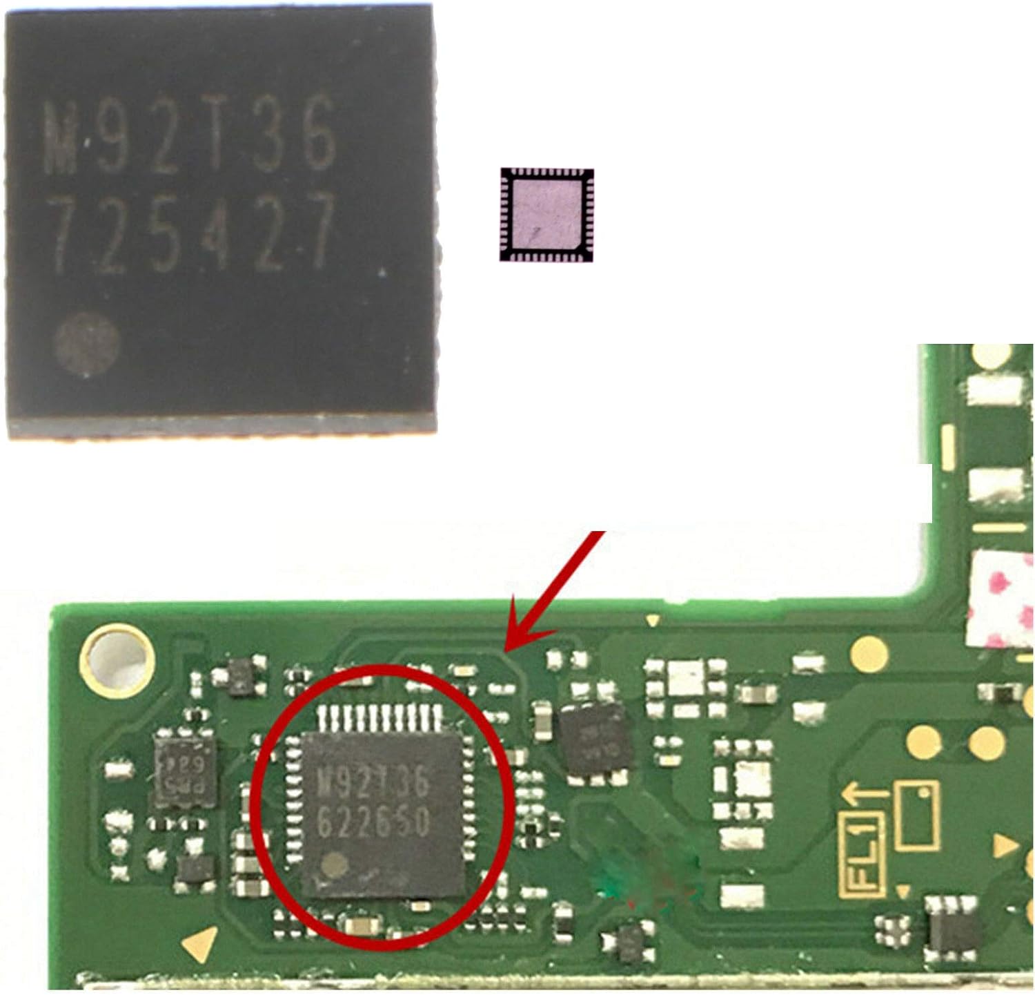 Ladekontroll-IC-Chip M92T36 – Original