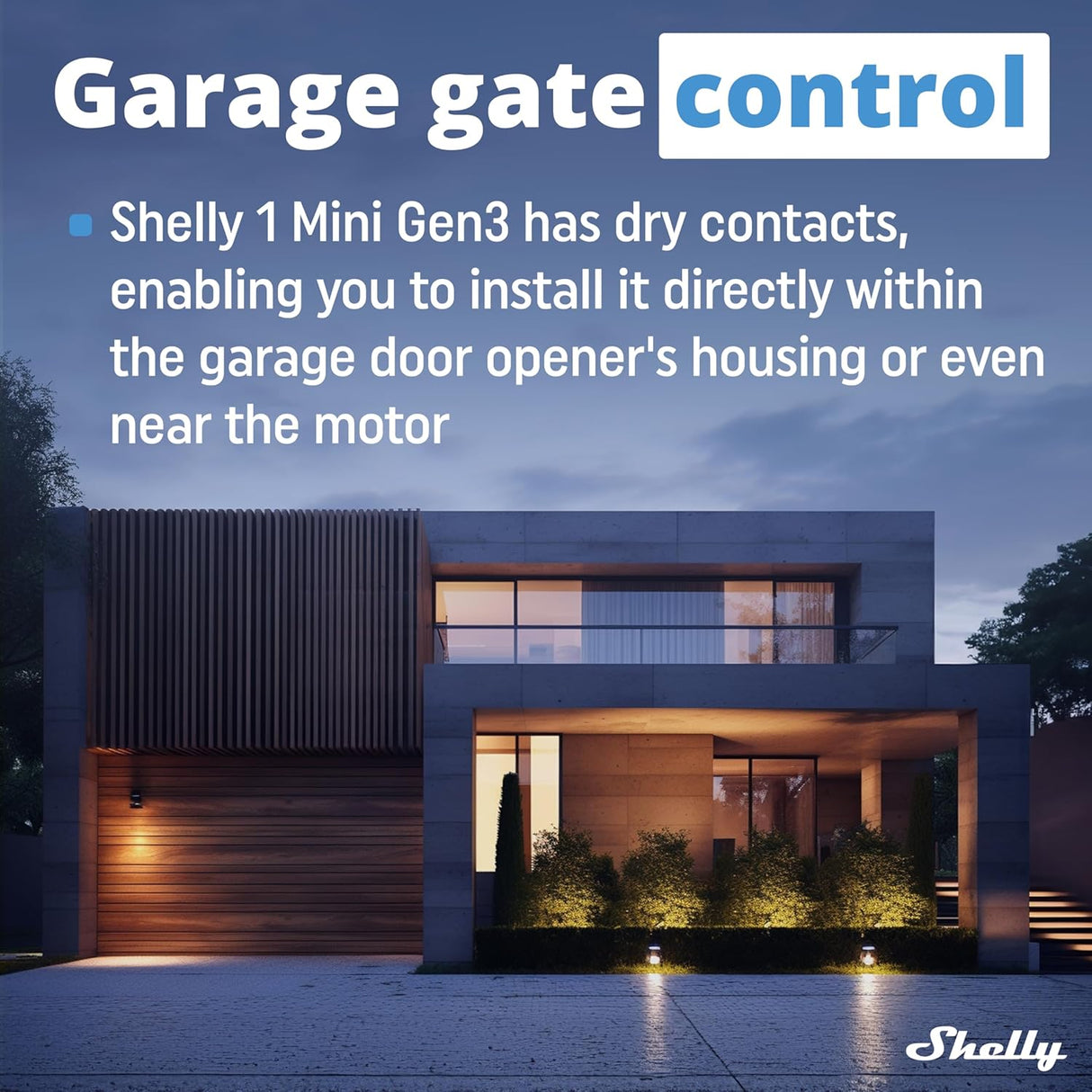 Shelly 1 Mini Gen3 | WiFi Smart Relay (1 Channel, 8A)