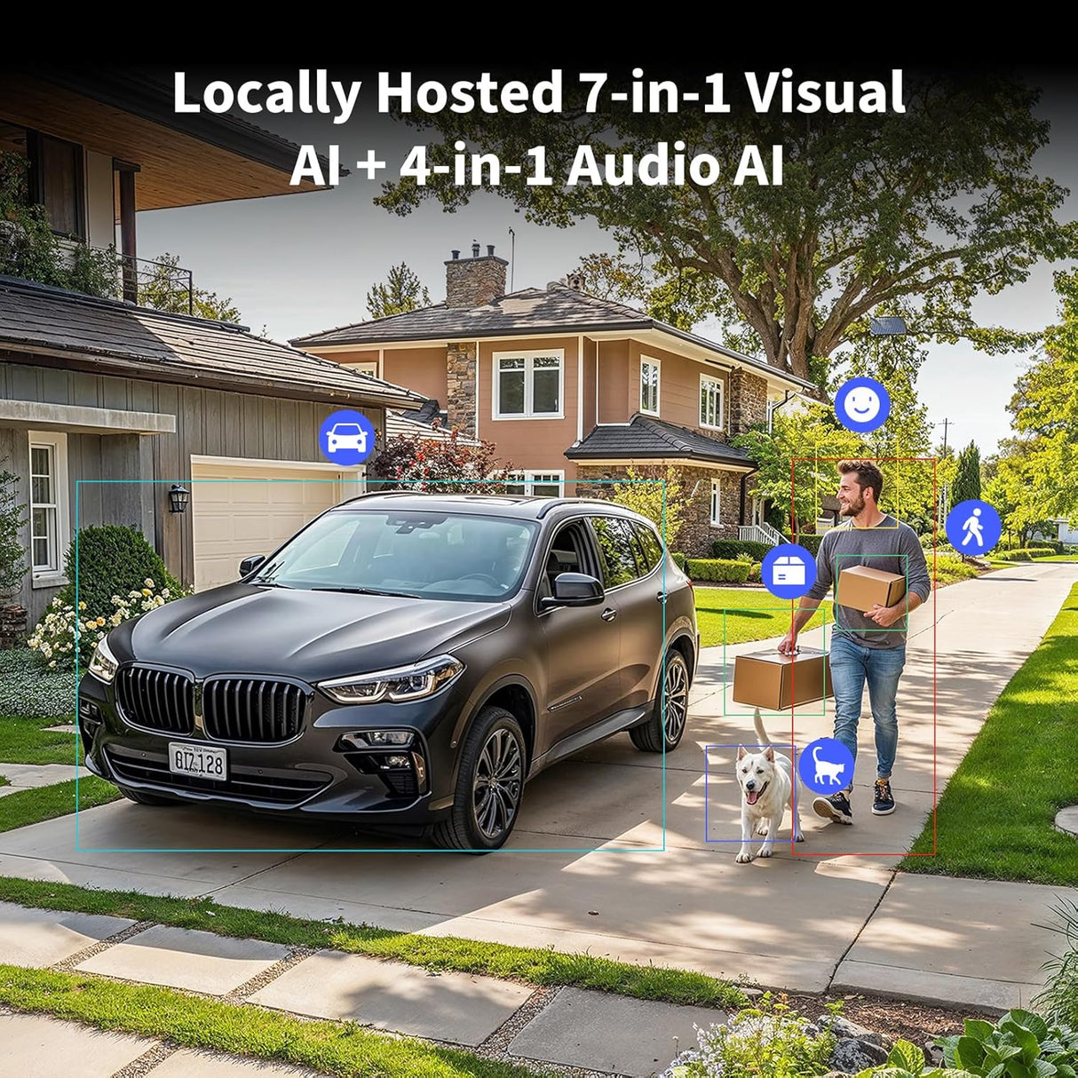 Aqara 4MP Camerahub G5 Pro WIFI, Echte Kleur Nachtzicht Beveiligcamera Buiten, 2,4/5Ghz WiFi, HomeKit Beveiligvideo, Thread-Grens Router, Lokale Detectie, Thread/Zigbee, Steunt Alexa, Google (Grijs)