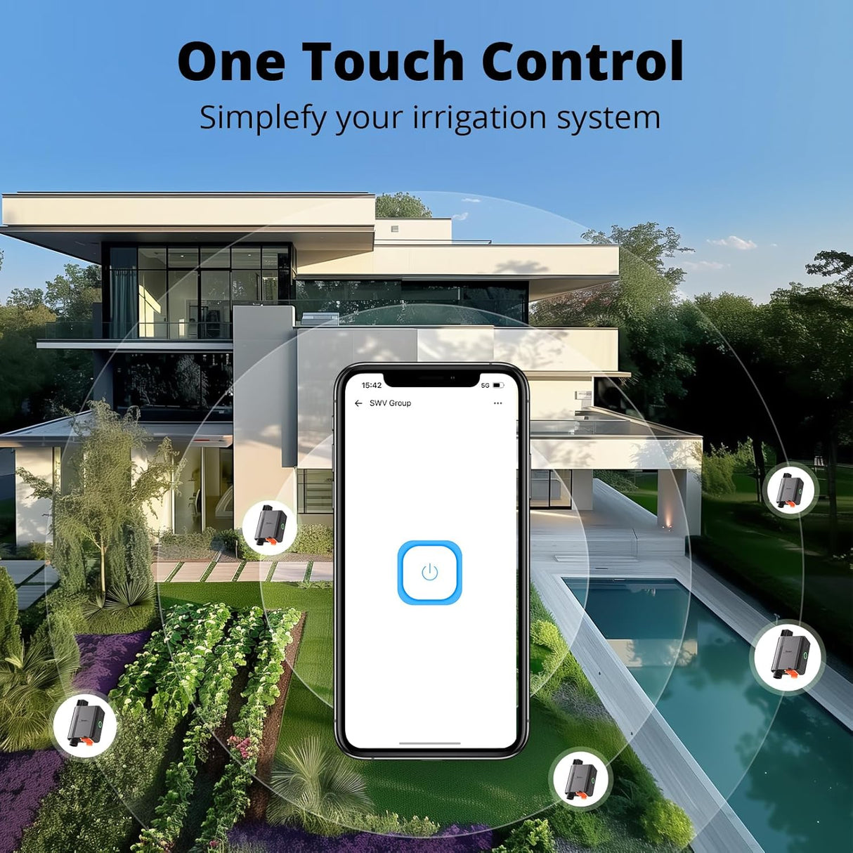 SONOFF Irrigation Computer, App Controlled Automatic Irrigation System with Scheduling and Quantity Control, Requires Zigbee 3.0 Hub, Compatible with Amazon Alexa and Home Assistant