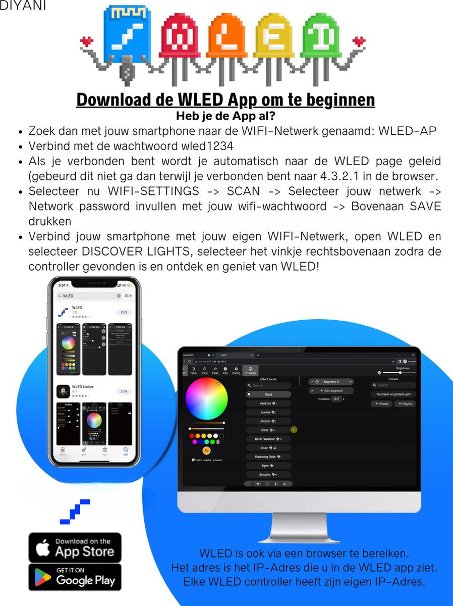 DIYANI | ESP32 WLED Controller