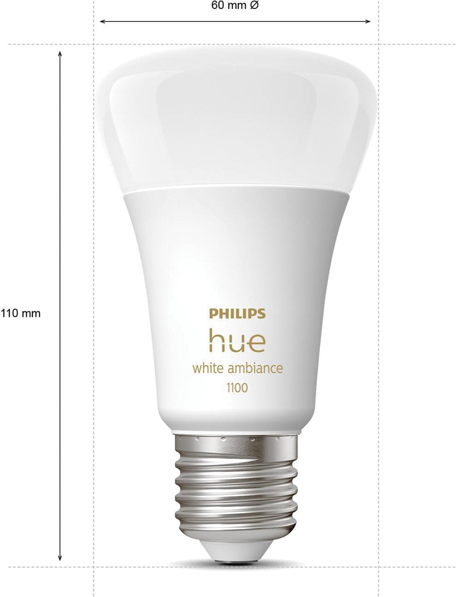 Philips Hue White Ambiance E27 - 1100 Lumen Bluetooth (1-pack)
